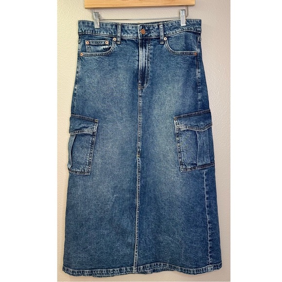 GAP Denim Cargo Maxi Skirt - Picture 7 of 7